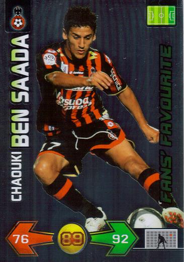 PANINI FOOT 2010 ADRENALYN XL TRADING CARDS (n265) - FANS` FAVOURITE - Chaouki BEN SAADA