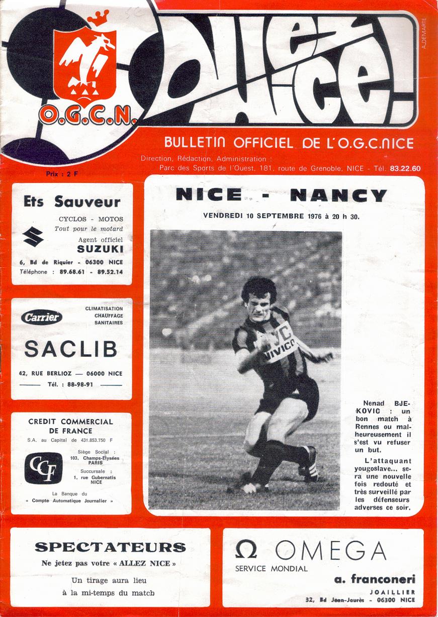 Prog Nice-Nancy 76/77