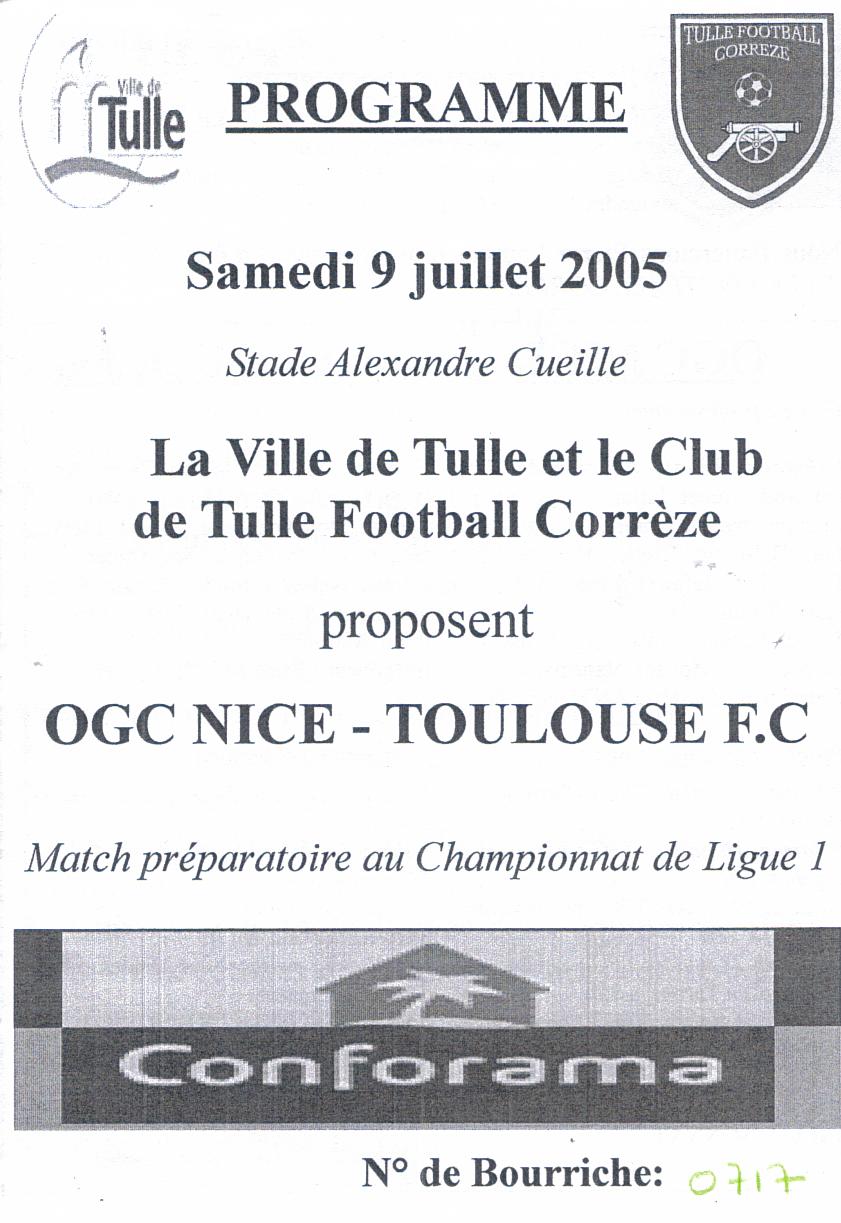 Prog Nice-Toulouse Amical 05/06
